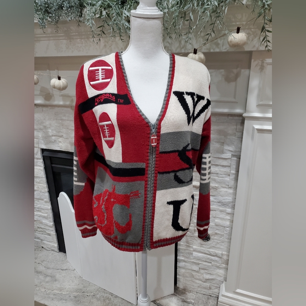 WSU 90s vintage Sweater/cardigan, size small